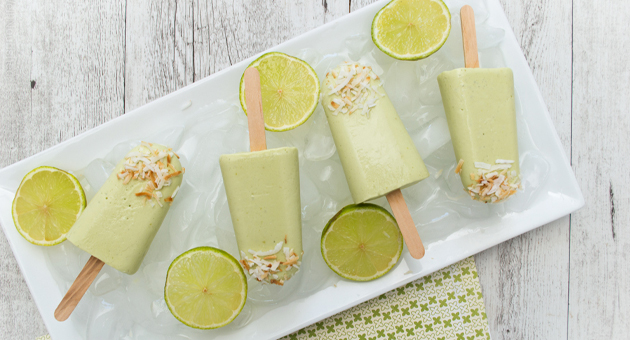 Recipe // Lime Coconut Popsicle