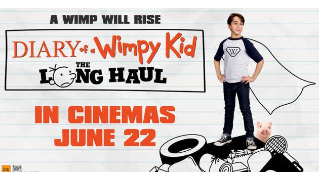 WIN // 1 of 3 Merchandise & Ticket Packs to Diary of a Whimpy Kid: The Long Haul